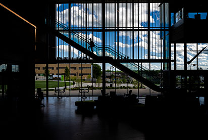 Students walking. Links to Tangible Personal Property